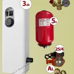 Комплект Neon Мини 3 кВт + насос + бачок + группа безопасности