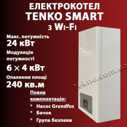 Сенсорний електрокотел Tenko СМАРТ 24 с Wi-Fi