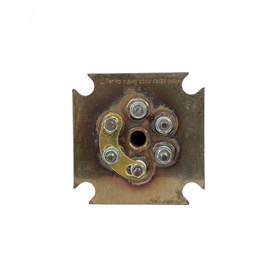 Блок ТЕНів на фланці 75×75 мм 7,5 кВт 220 В,L=370 мм прямий