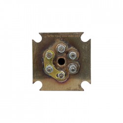 Блок ТЕНів на фланці 75×75 мм 6 кВт 380 В, L=425 мм прямий