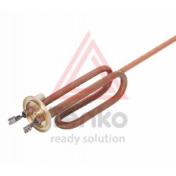 ТЭН 1,5 кВт для бойлера, фланець, мідь, під анод М6, довга ніжка