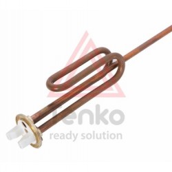 ТЭН 1,5 кВт для бойлера, фланець, мідь, під анод М6, кор.ніжка