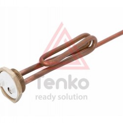 ТЭН 2 кВт для бойлера, гайка, мідь, гнутий, під анод М6