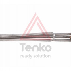 ТЭН 3 кВт для бойлера, гайка, нержавійка, гнутий, під анод М6