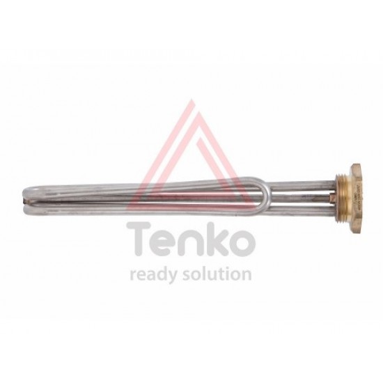 ТЭН 4 кВт для бойлера, гайка, нержавійка, гнутий, під анод М6