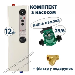 Комплект Tenko Эконом 12 кВт 400 В с насосом (медная обмотка)