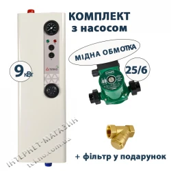 Комплект Tenko Эконом 9 кВт 400 В с насосом (медная обмотка)